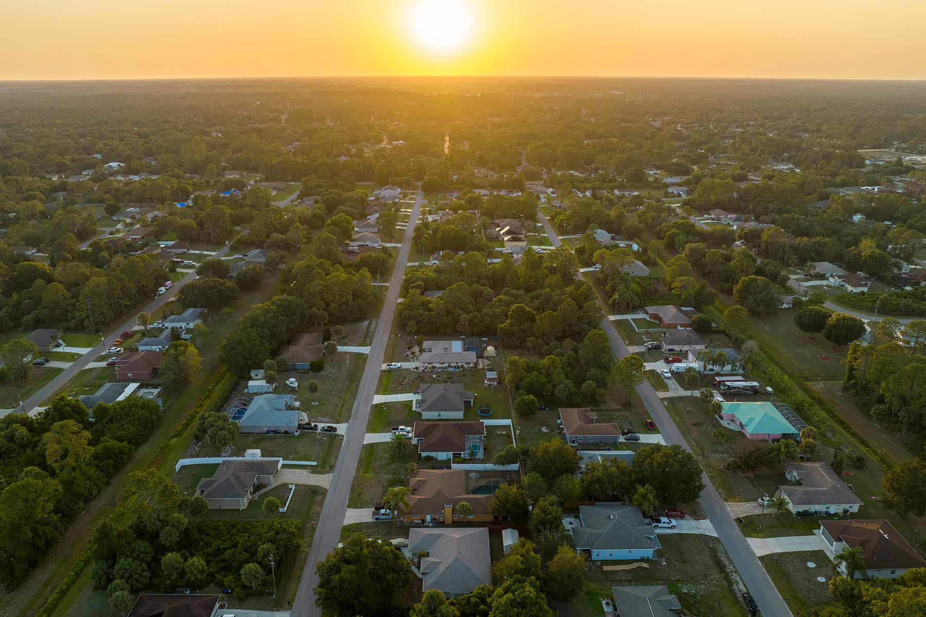 Aerial view of Parkland Florida